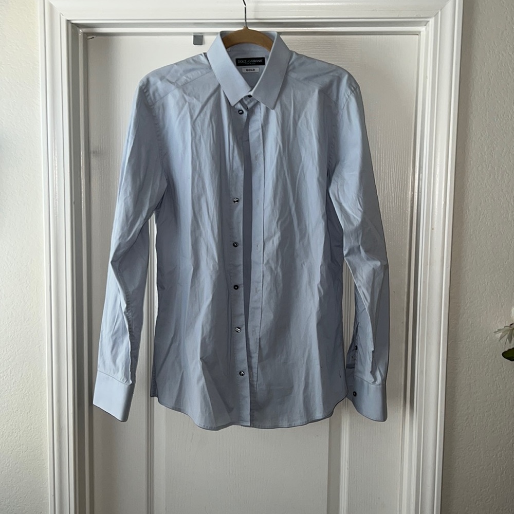DOLCE &GABBANA gold men's dress shirt